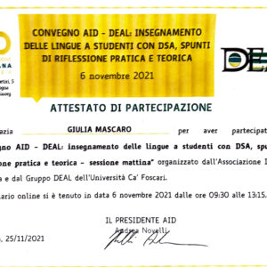 Convegno AID- DEAL Università Ca’Foscari Venezia